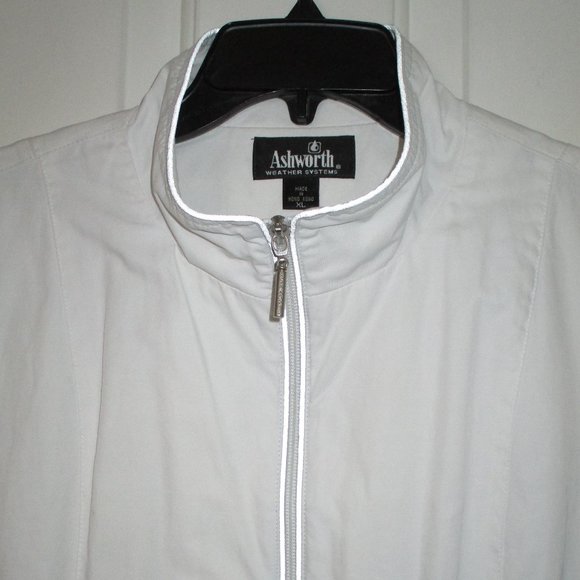 Ashworth Weather Systems Womens White Full Zip Mesh Lined Golf Wind Vest - XL - Picture 2 of 3